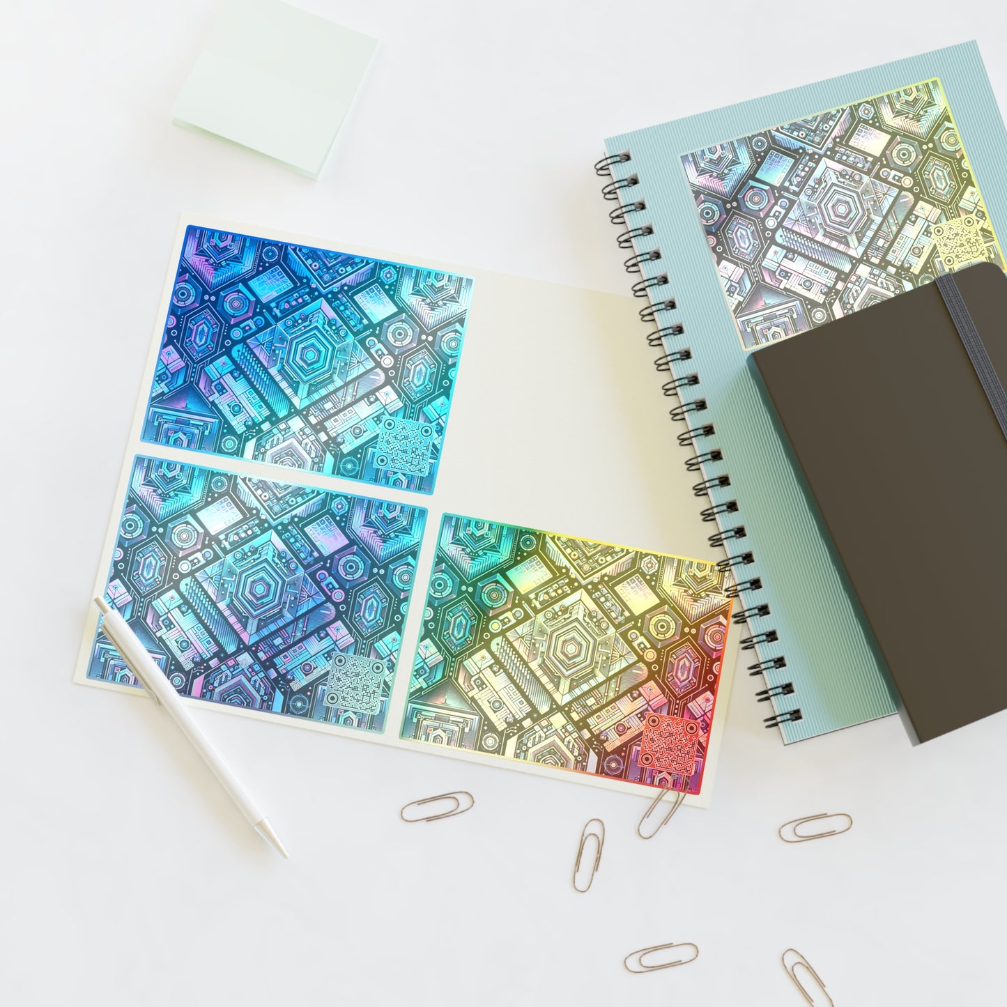 Digital Dreamland Futuristic Tech Aesthetic Sticker Sheets - 8404 Design-46