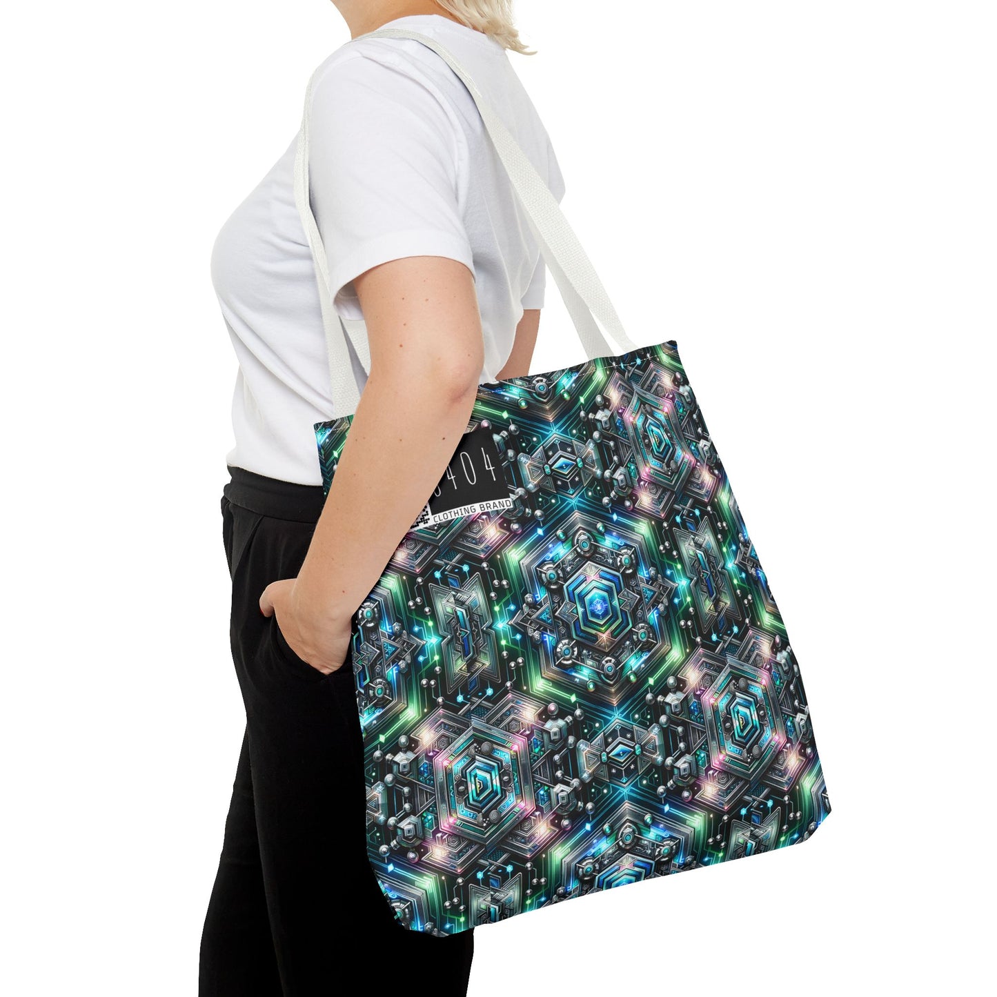 Tech-Infused Futurism Futuristic Tech Tote Bag - 8404 Design-63