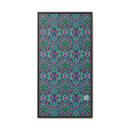 Digital Glitch Vibes Tech-Inspired Streetwear Matte Canvas, Framed (multi-Color) - 8404 Design-71 B