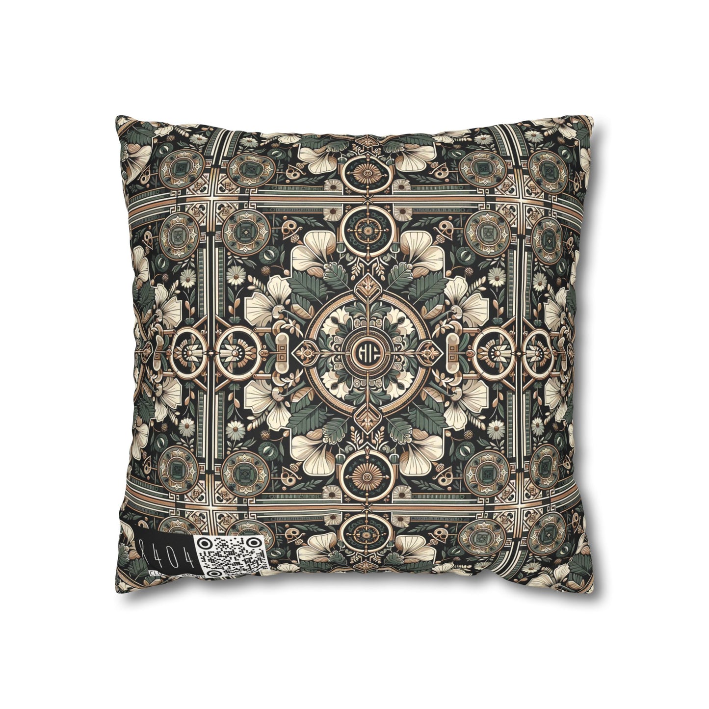 Cyber Garden Party Tech Garden Extravaganza Faux Suede Square Pillowcase - 8404 Design-66