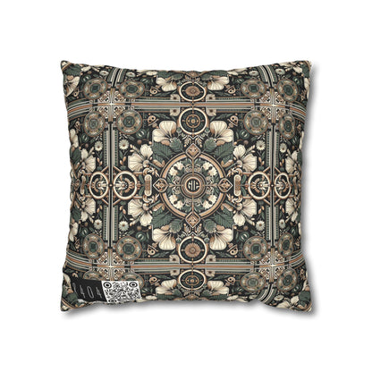 Cyber Garden Party Tech Garden Extravaganza Faux Suede Square Pillowcase - 8404 Design-66