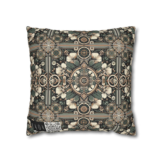 Cyber Garden Party Tech Garden Extravaganza Faux Suede Square Pillowcase - 8404 Design-66