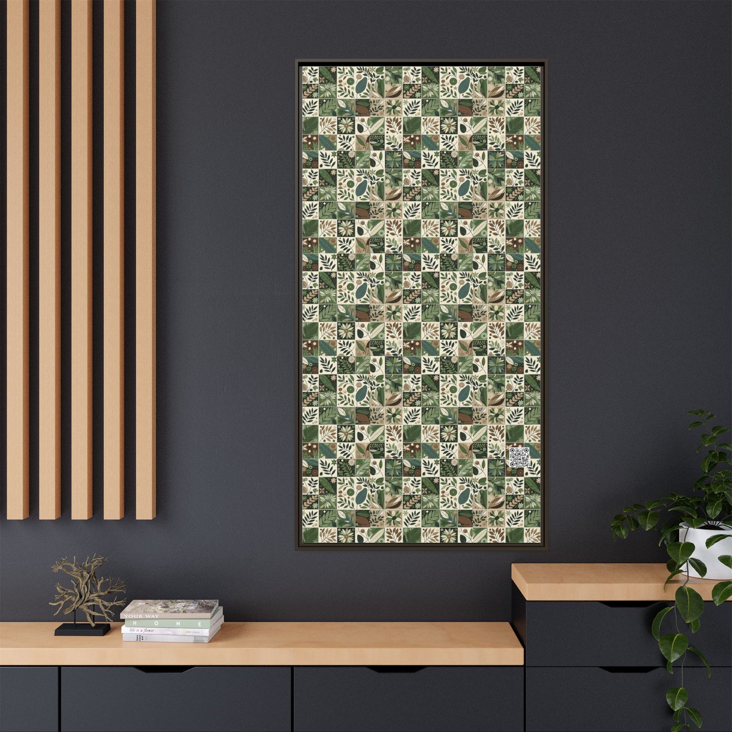 Streetwear Sustainability Environmentally Conscious Streetwear with a Natural Aesthetic Matte Canvas, Framed (multi-color) - 8404 Design-57 B