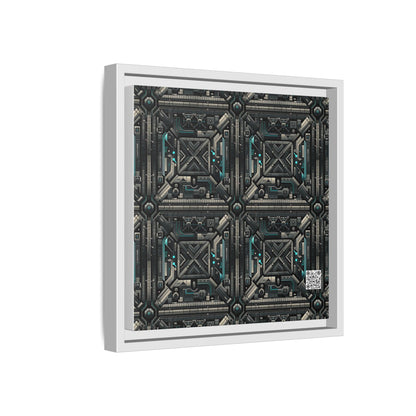 Tech Noir Futuristic Tech Aesthetic with a Dark Twist Matte Canvas, Framed (multi-color) - 8404 Design-59 B