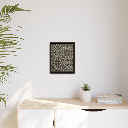 Cyber Garden Party Tech Garden Extravaganza Matte Canvas, Framed (multi-Color) - 8404 Design-66 A