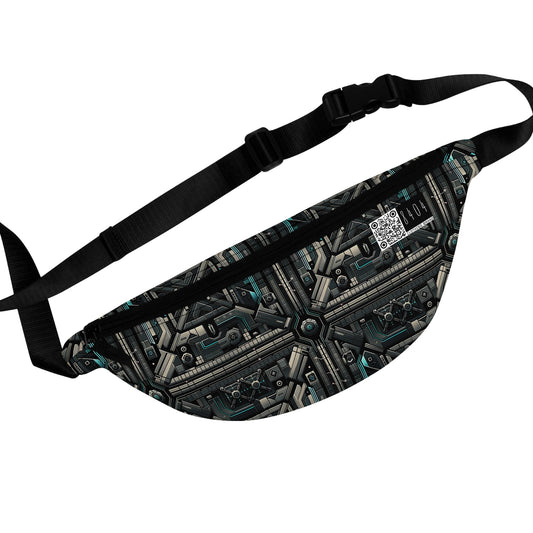 Tech Noir Futuristic Tech Aesthetic with a Dark Twist Fanny Pack - 8404 Design-59