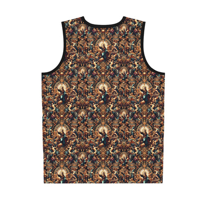 Digital Renaissance Luxurious Streetwear Inspired By Classical Art With a Modern Twist Basketball Jersey - 8404 Design-64