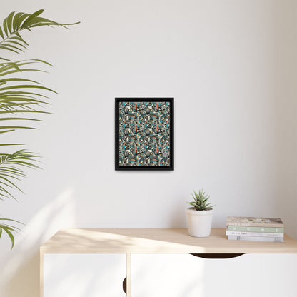 Digital Street Art Urban Street Style Matte Canvas, Framed (multi-color) - 8404 Design-81 A