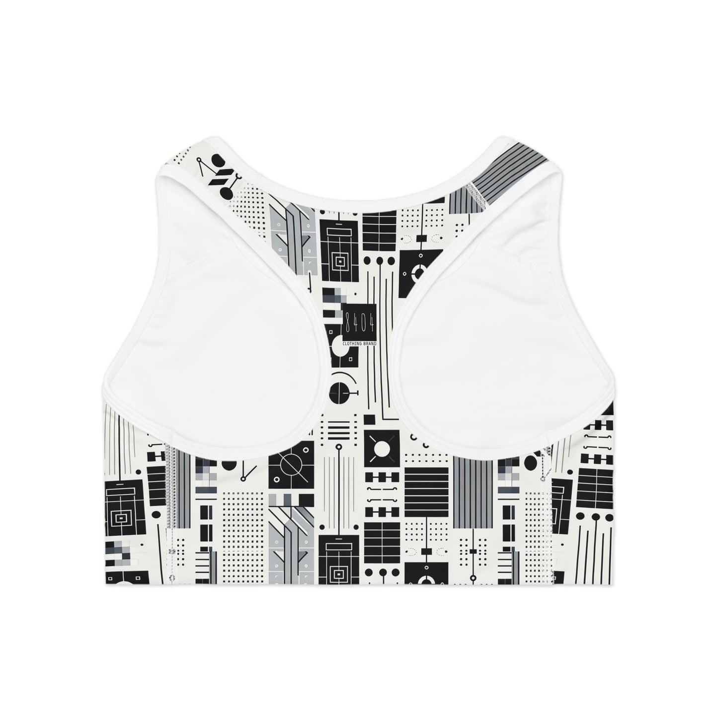 Digital Minimalism Minimalist Tech Sports Bra - 8404 Design-54