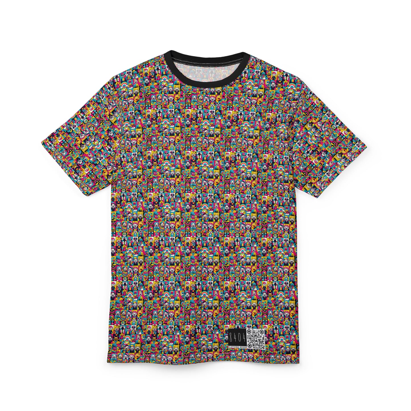 Neon Pop Playful Pop Culture Mashup Unisex Cut & Sew Tee - 8404 Design-60
