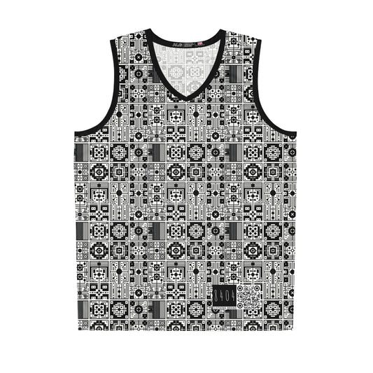 Digital Minimalism Minimalist Tech Basketball Jersey - 8404 Design-55