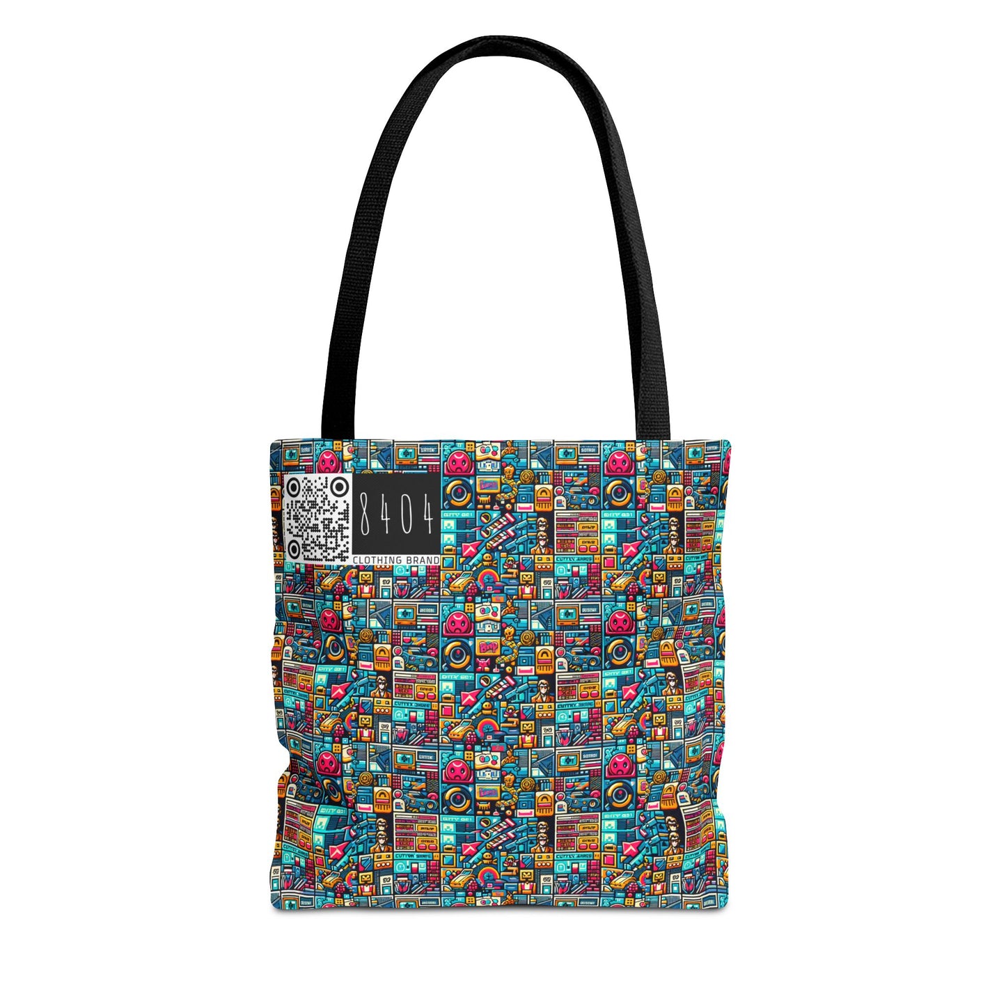 Digital Pop Culture Mashup Maximalist Pop Tote Bag - 8404 Design-47