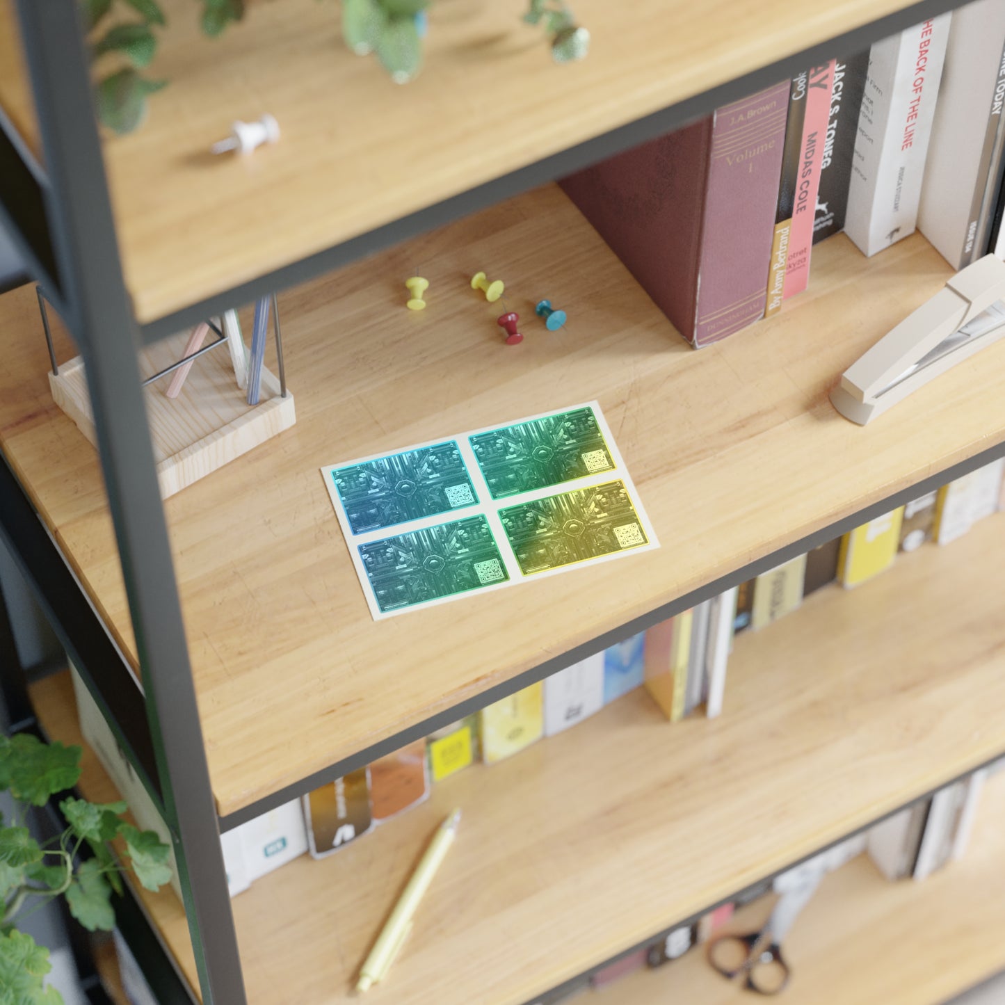 Tech Noir Futuristic Tech Aesthetic with a Dark Twist Sticker Sheet - 8404 Design-68