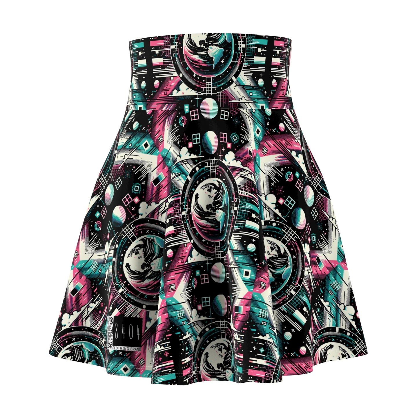 Digital Artistry Digital-native Streetwear Women's Skater Skirt - 8404 Design-62
