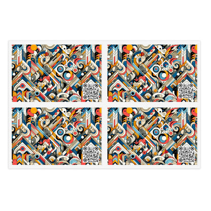 Abstract Graphic Art Modern Artistic Expression Sticker Sheets - 8404 Design-62