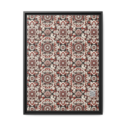 Neo Jomon Sculptural Aesthetics Artisanal Streetwear Matte Canvas, Framed (multi-Color) - 8404 Design-55 A