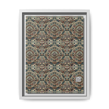 Urban Renaissance Historical Fusion With Street Edge Matte Canvas, Framed (multi-Color) - 8404 Design-57 A