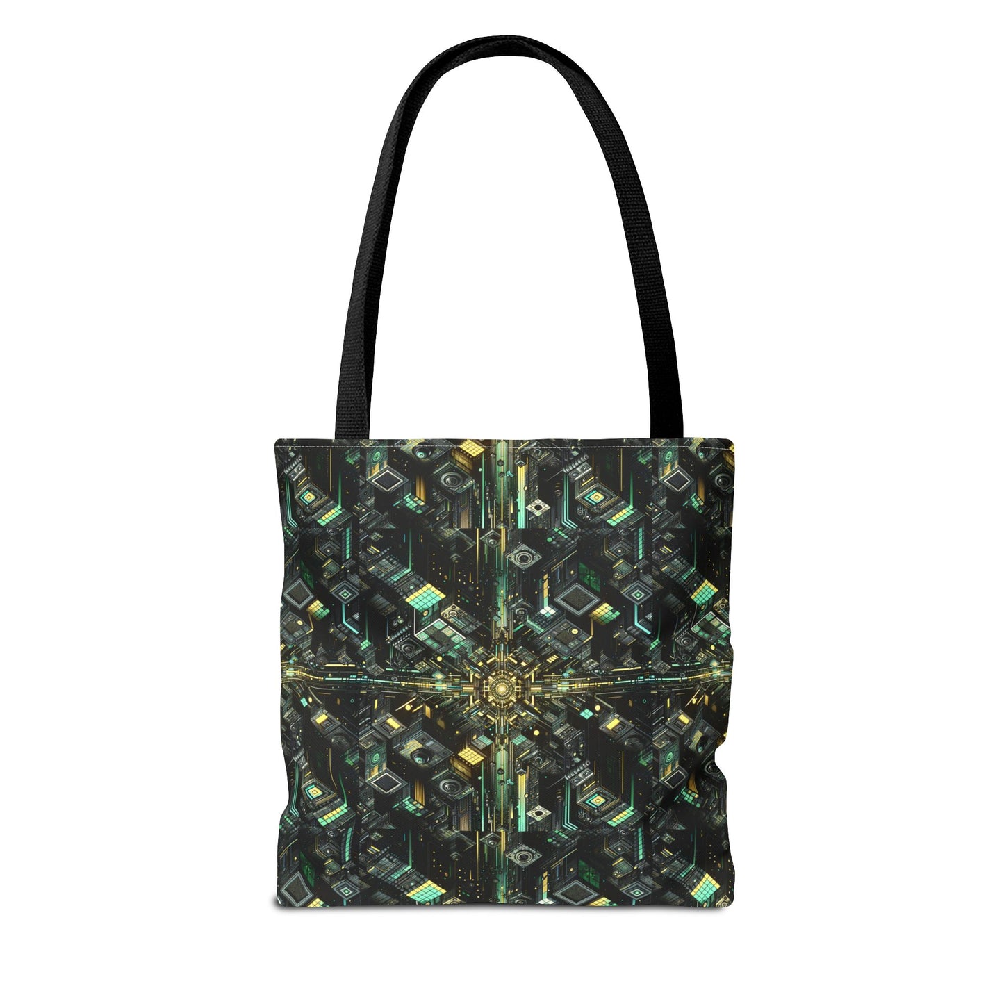 Tech Noir Graphics Tech-Inspired Streetwear Tote Bag - 8404 Design-66