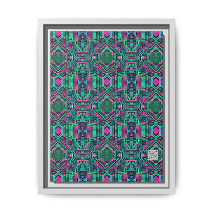 Digital Glitch Vibes Tech-Inspired Streetwear Matte Canvas, Framed (multi-Color) - 8404 Design-71 A