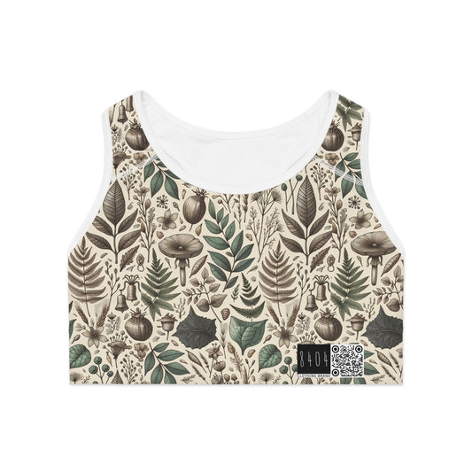 Sustainable Streetwear Modern Eco-Conscious Sports Bra - 8404 Design-57