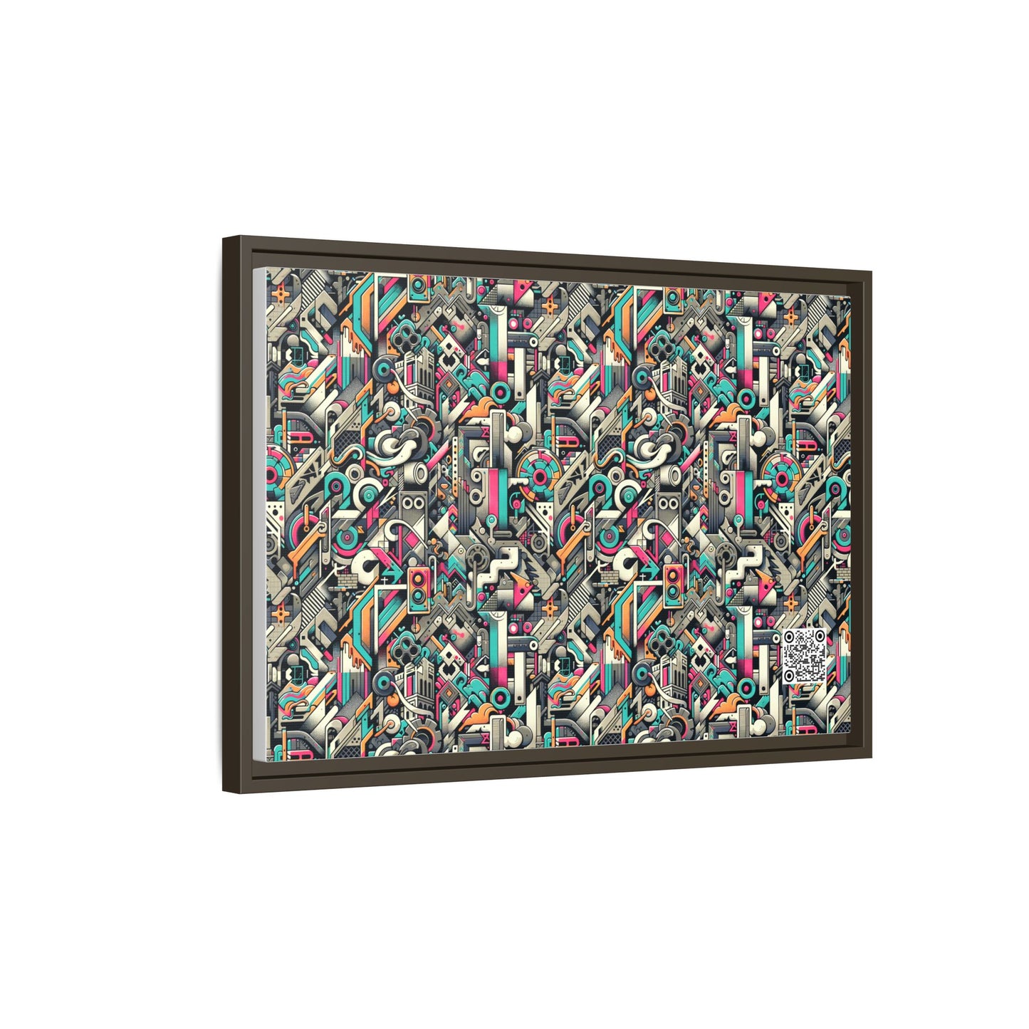 Digital Street Art Urban Street Style Matte Canvas, Framed (multi-color) - 8404 Design-74 B