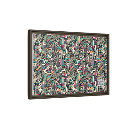 Digital Street Art Urban Street Style Matte Canvas, Framed (multi-color) - 8404 Design-74 B