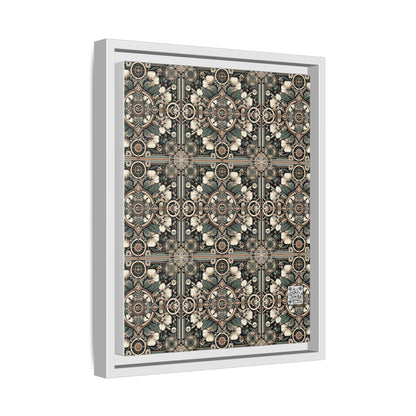 Cyber Garden Party Tech Garden Extravaganza Matte Canvas, Framed (multi-Color) - 8404 Design-66 A