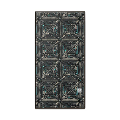 Tech Noir Futuristic Tech Aesthetic with a Dark Twist Matte Canvas, Framed (multi-color) - 8404 Design-59 B