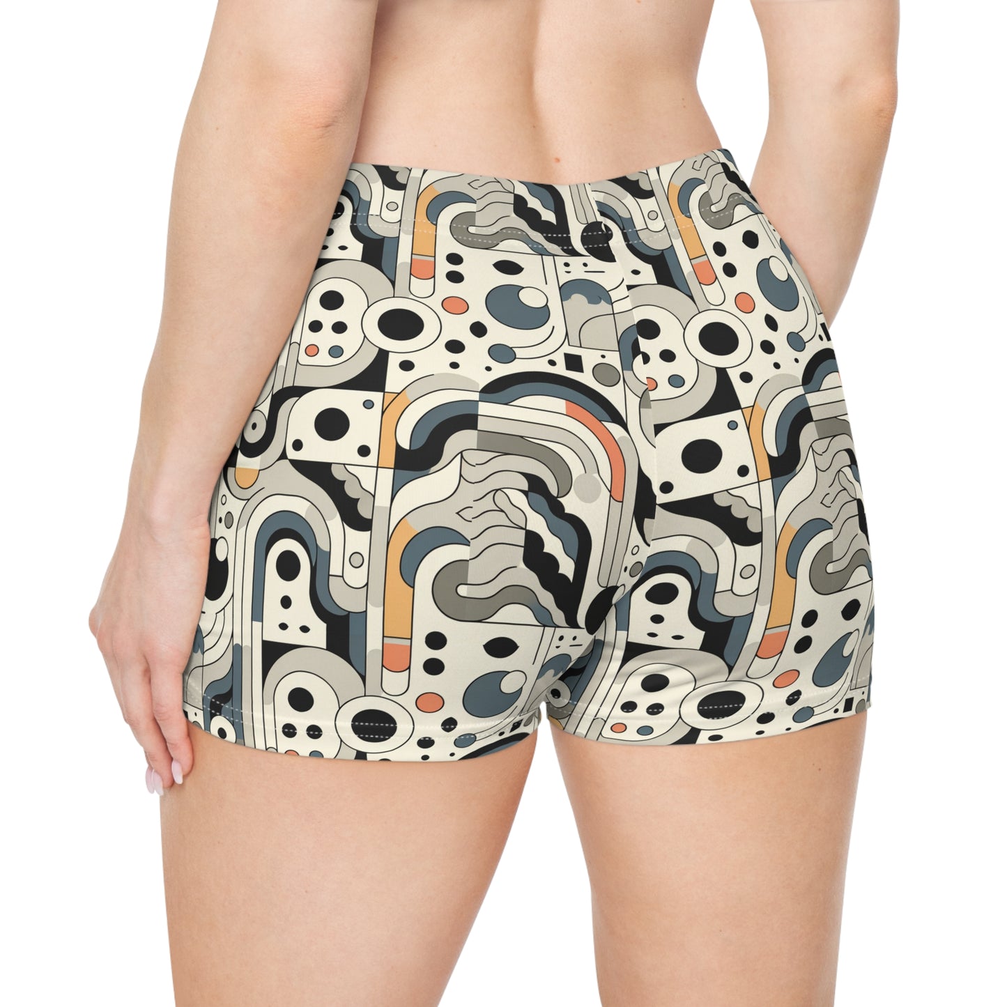 Modern Minimalism Minimalist Tech Women's Shorts - 8404 Design-60