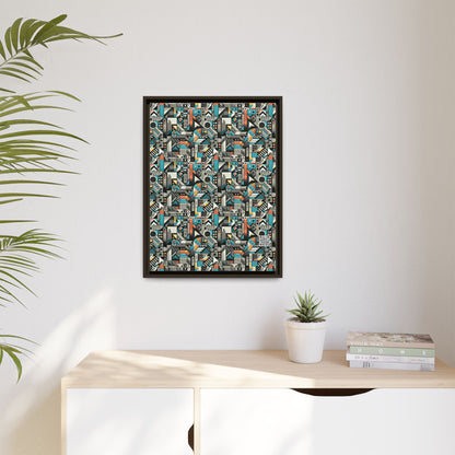 Digital Street Art Urban Street Style Matte Canvas, Framed (multi-color) - 8404 Design-81 A