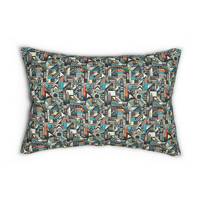 Digital Street Art Urban Street Style Spun Polyester Lumbar Pillow - 8404 Design-81 S