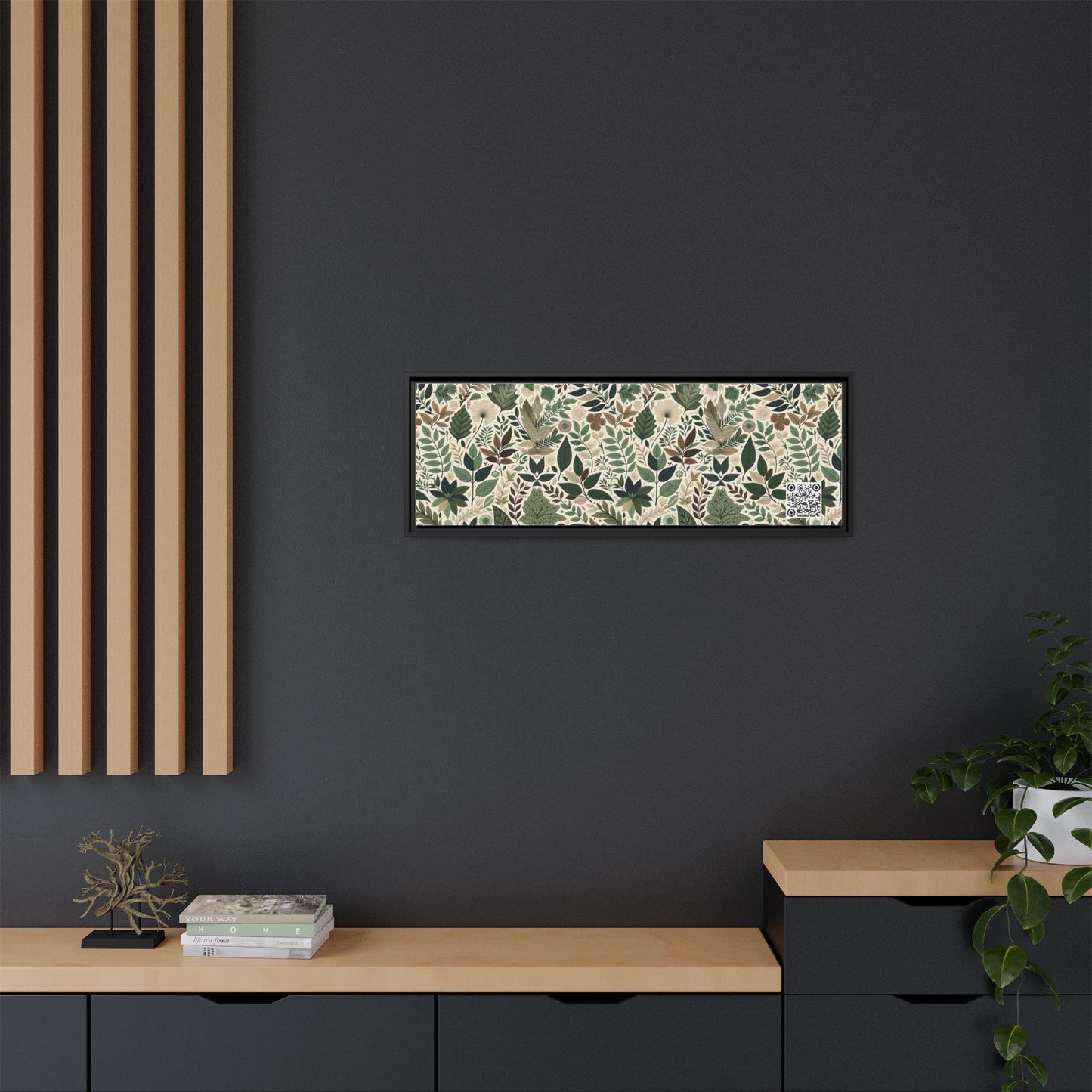 Streetwear Sustainability Environmentally Conscious Streetwear with a Natural Aesthetic Matte Canvas, Framed (multi-color) - 8404 Design-57 B