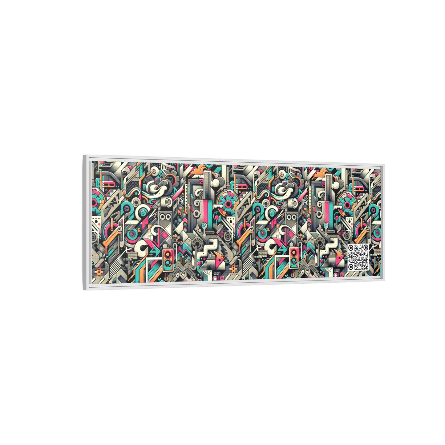 Digital Street Art Urban Street Style Matte Canvas, Framed (multi-color) - 8404 Design-74 B