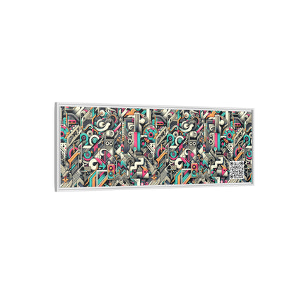 Digital Street Art Urban Street Style Matte Canvas, Framed (multi-color) - 8404 Design-74 B