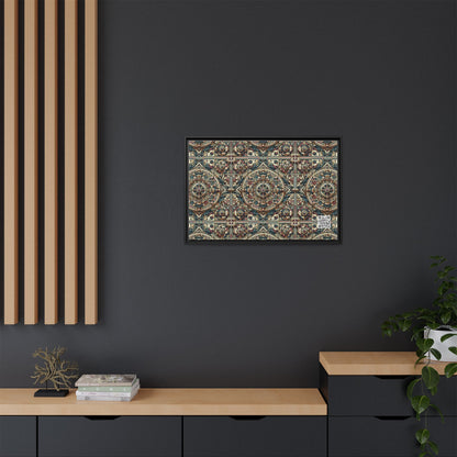 Urban Renaissance Historical Fusion With Street Edge Matte Canvas, Framed (multi-Color) - 8404 Design-57 A