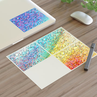 Neon Pop Playful Pop Culture Mashup Sticker Sheets - 8404 Design-62