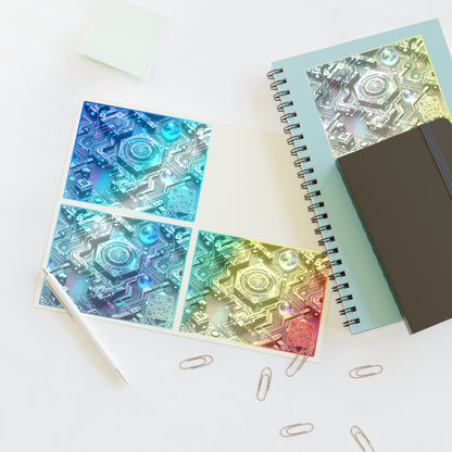 Tech-Infused Futurism Sleek Tech Edge Sticker Sheets - 8404 Design-46