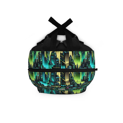 Cyber Punk Graphics Tech-Inspired Cyberpunk Backpack - 8404 Design-54