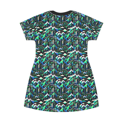 Digital Adventure Graphics Digital Explorer T-Shirt Dress - 8404 Design-55