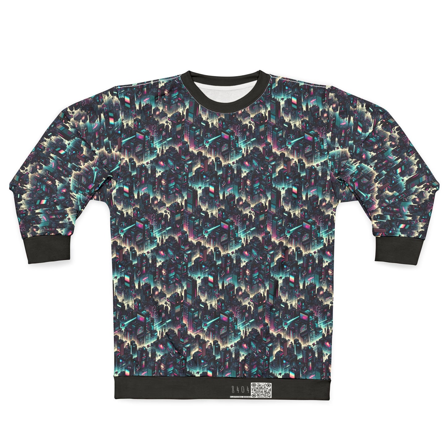 Digital Rebellion Tech-Inspired Streetwear Sweatshirt - 8404 Design-51