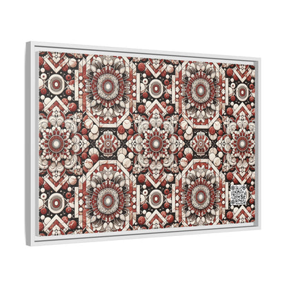 Neo Jomon Sculptural Aesthetics Artisanal Streetwear Matte Canvas, Framed (multi-Color) - 8404 Design-55 A