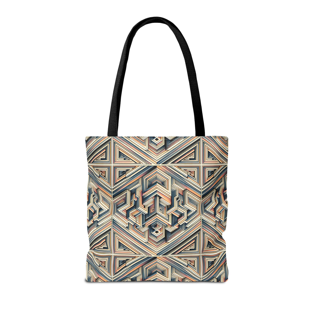 Tech Illusion Graphics Futuristic Artistry Tote Bag - 8404 Design-52