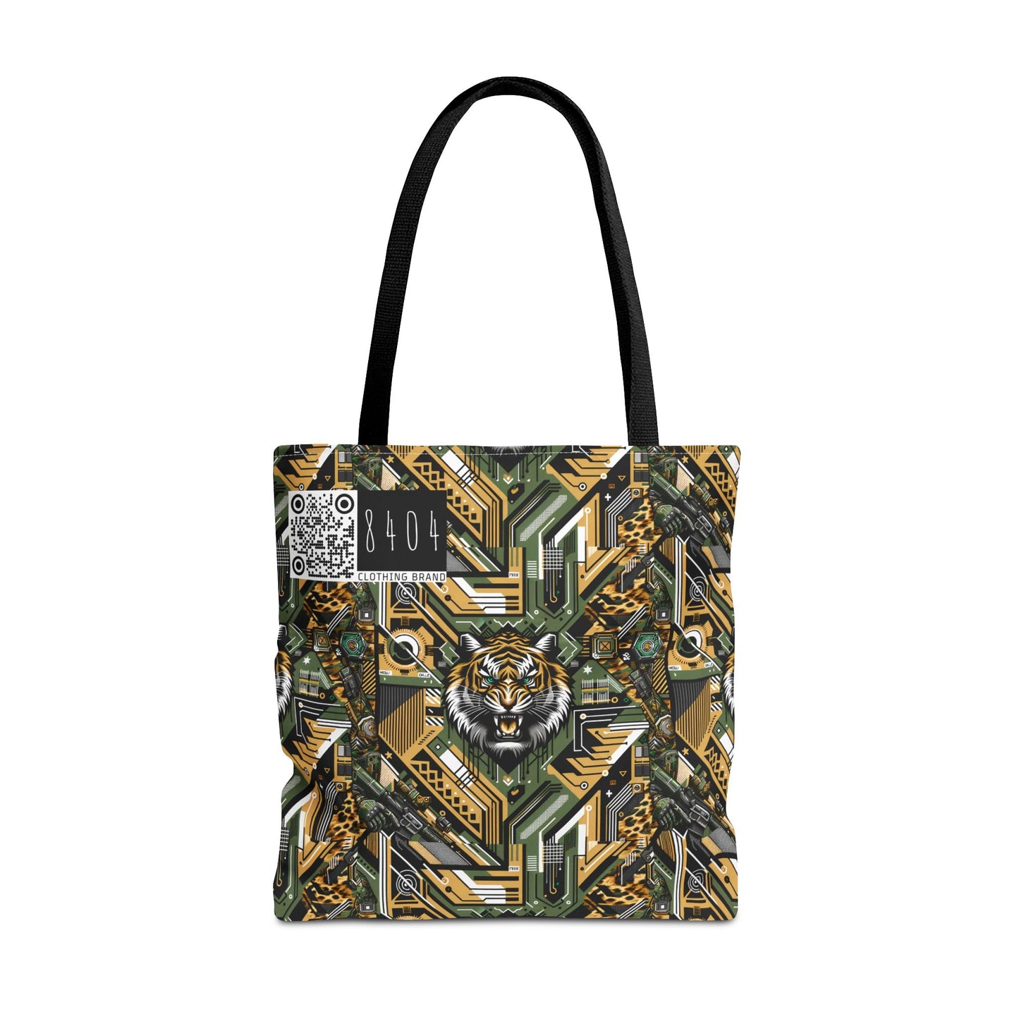 Neo-Camo Fusion Tech-Forward Streetwear Tote Bag - 8404 Design-58