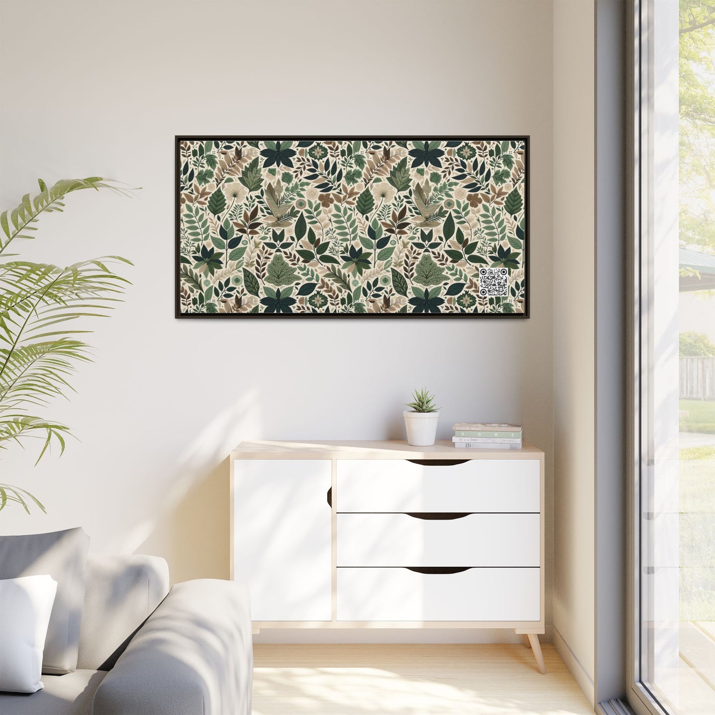 Streetwear Sustainability Environmentally Conscious Streetwear with a Natural Aesthetic Matte Canvas, Framed (multi-color) - 8404 Design-57 B