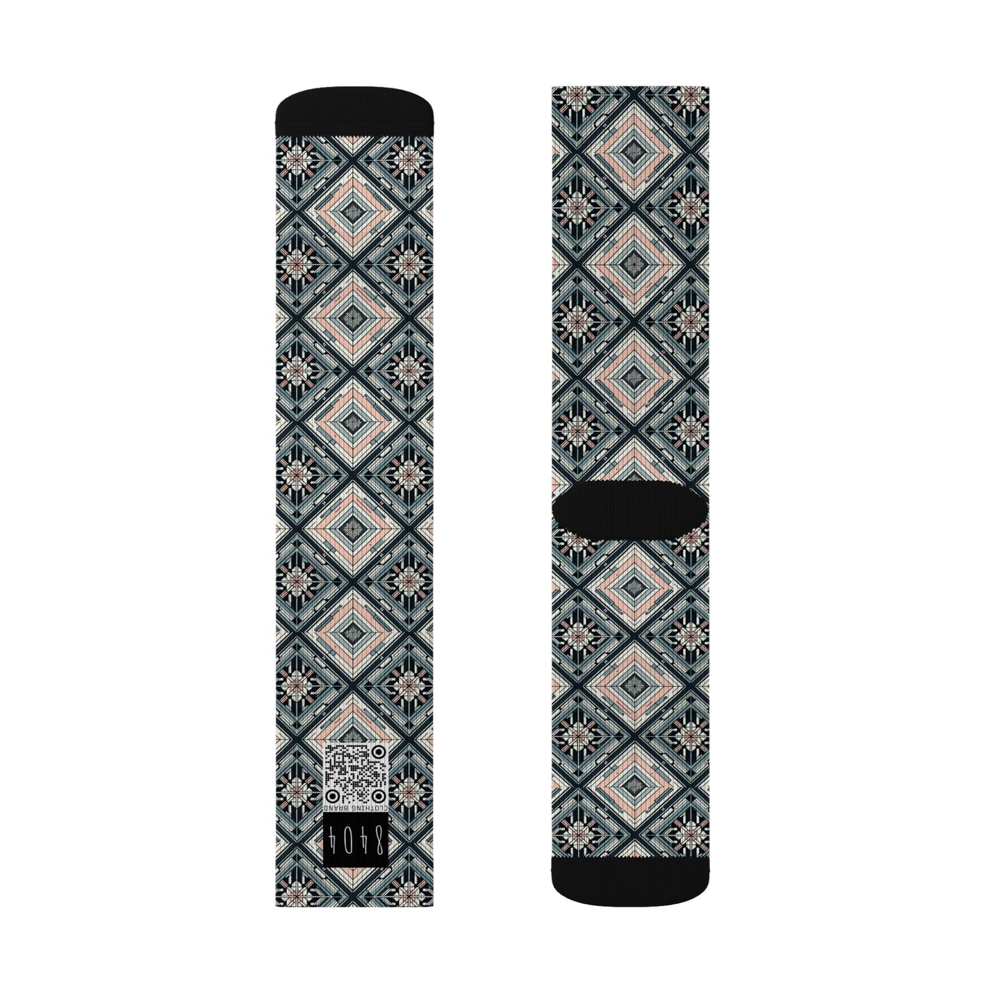 Tech Minimalism Minimalist Tech Sublimation Socks - 8404 Design-60