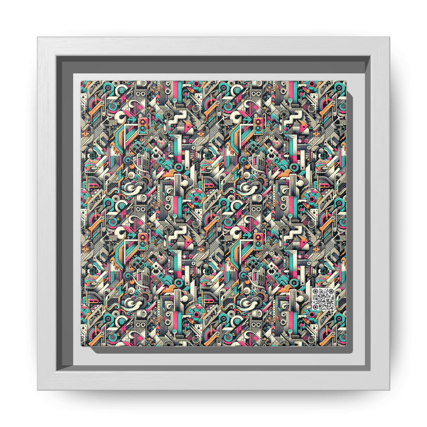 Digital Street Art Urban Street Style Matte Canvas, Framed (multi-color) - 8404 Design-74 B