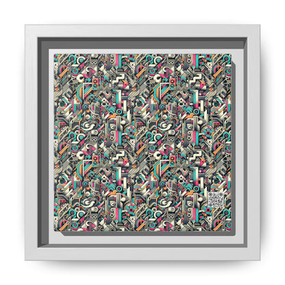 Digital Street Art Urban Street Style Matte Canvas, Framed (multi-color) - 8404 Design-74 B