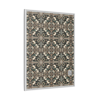 Cyber Garden Party Tech Garden Extravaganza Matte Canvas, Framed (multi-Color) - 8404 Design-66 A
