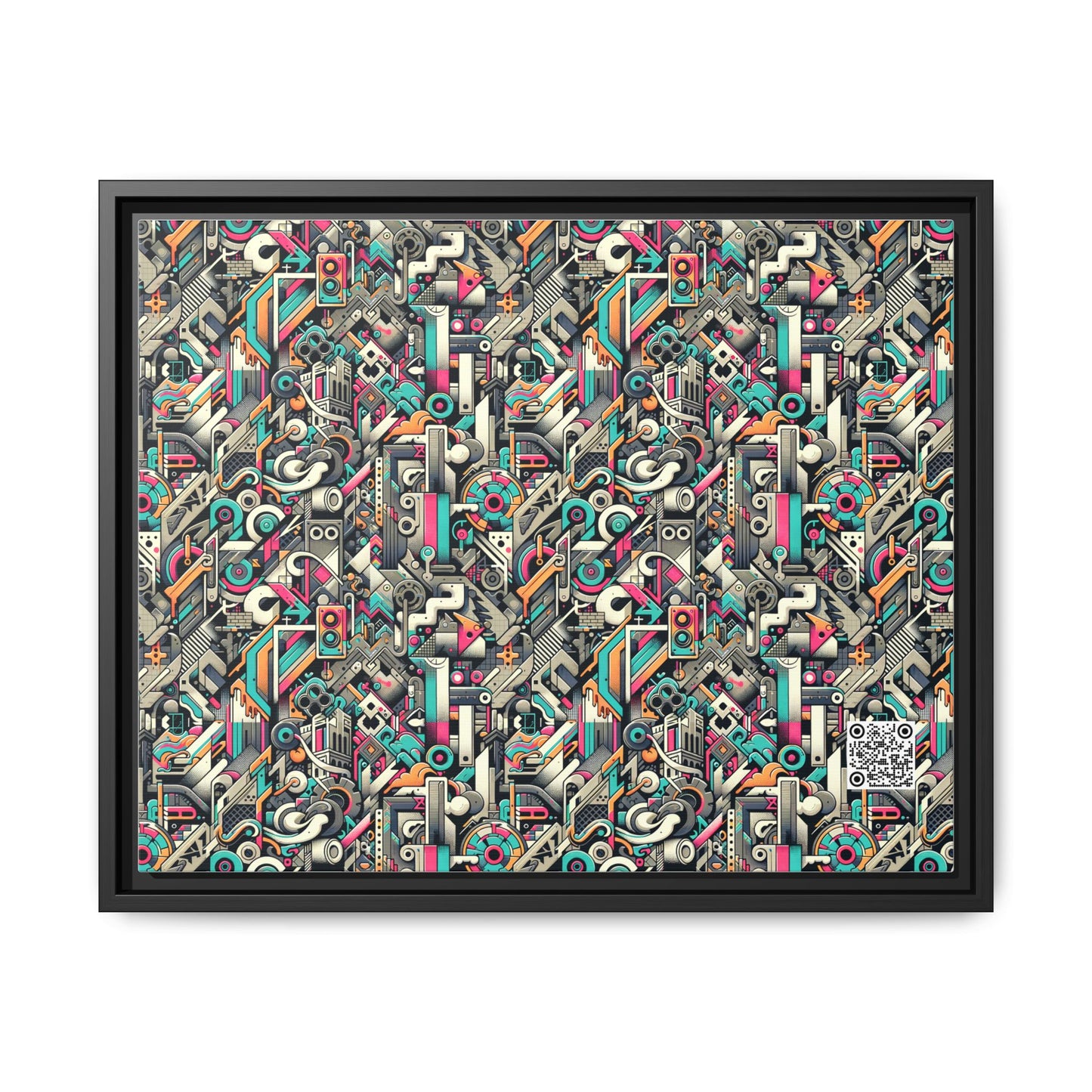 Digital Street Art Urban Street Style Matte Canvas, Framed (multi-color) - 8404 Design-74 A