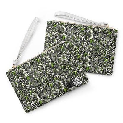 Graffiti Tech Fusion Bold Streetwear Fusion Clutch Bag - 8404 Design-59